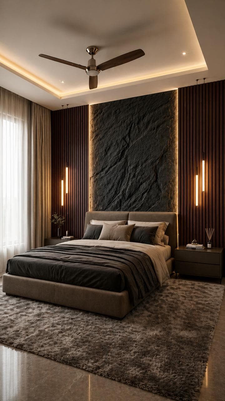 Luxury Living Room Feature Wall